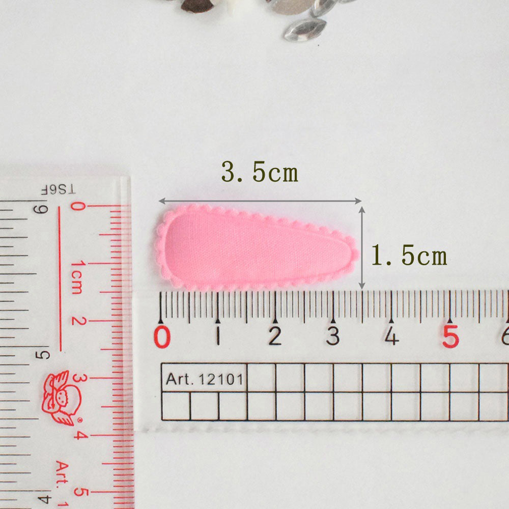 Wholesale 500pcs Padded Cotton Clip Cover 35mm Embellishment - U pick