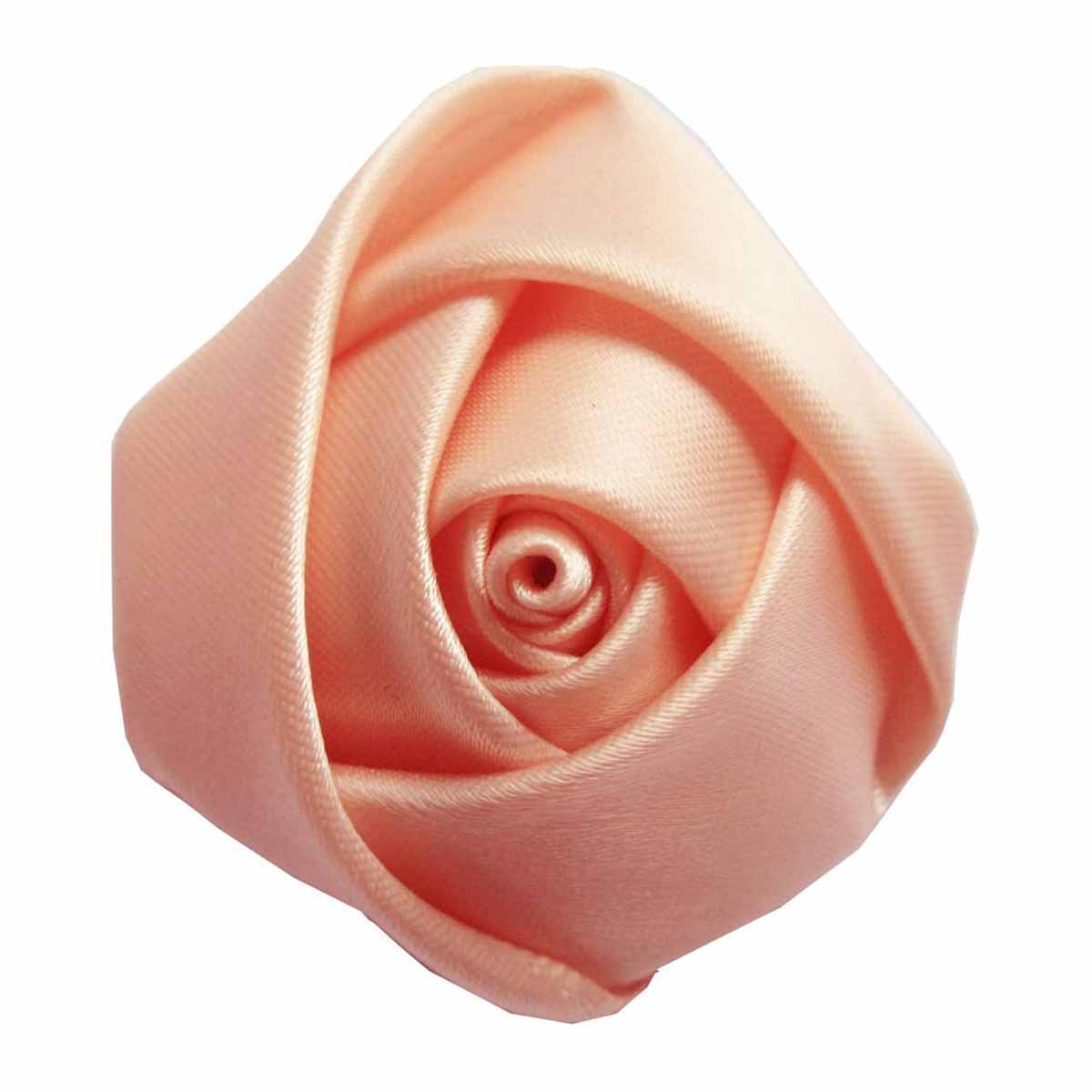 20pcs Satin Rose 2.5" - Peach