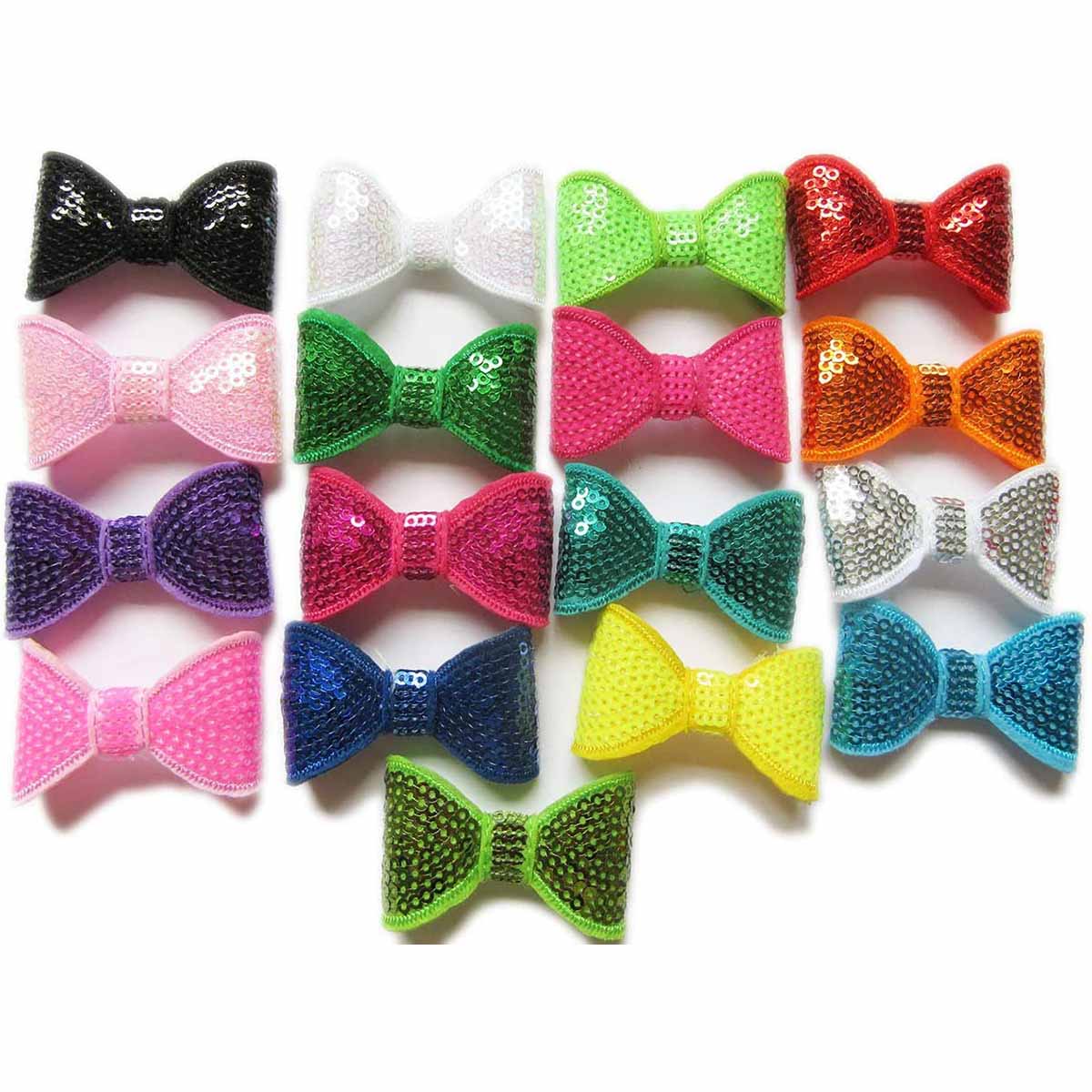 Wholsale Sequin Bows Applique 2" -U PICK