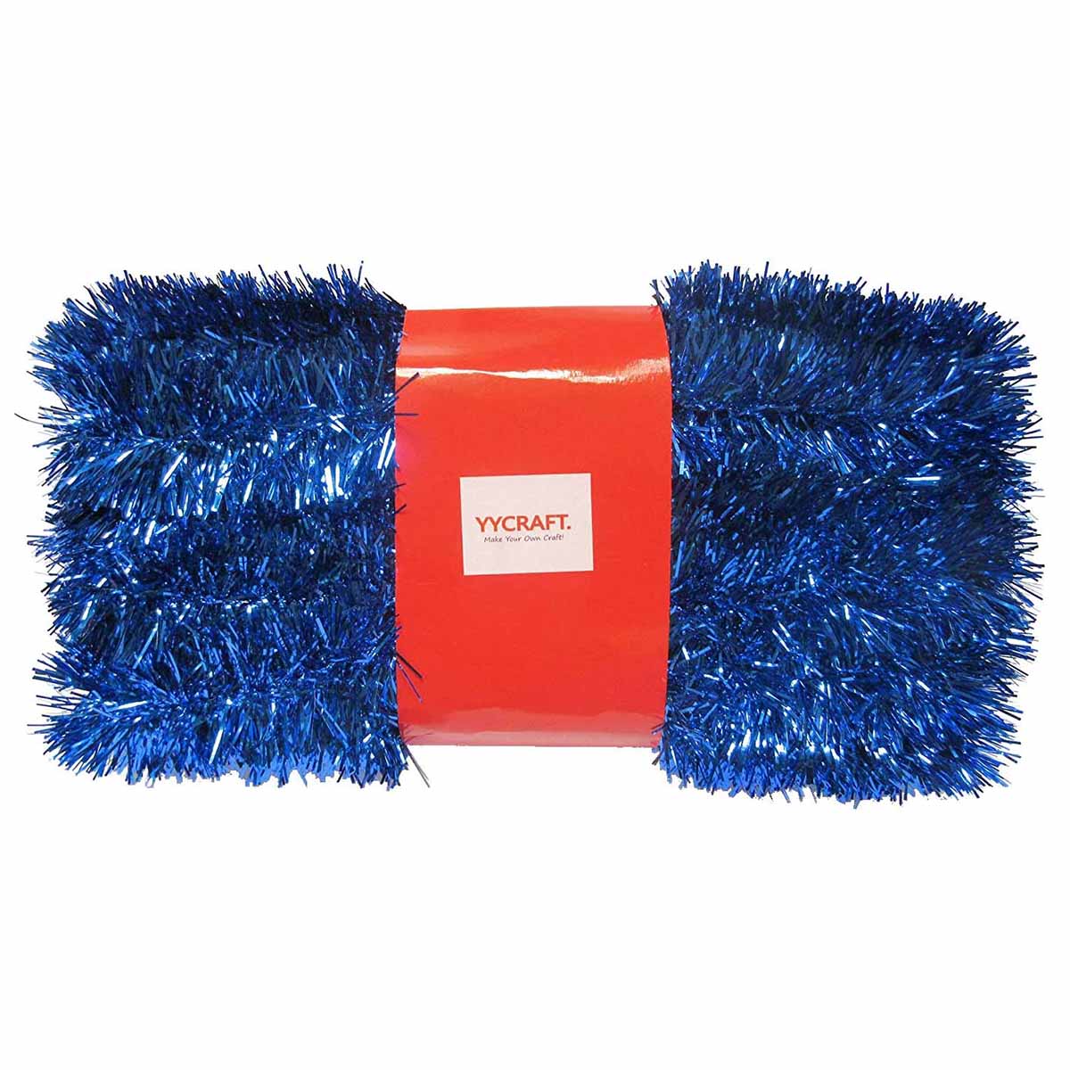 10 Yards (30 Feet) Thick Foil Christmas Tinsel Garland,3" - Royal