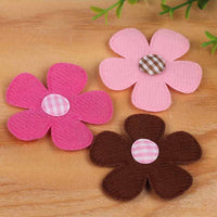 90 Padded Felt Flower 2"-3 Colors