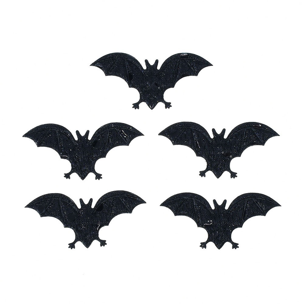Wholesale 500pcs Padded Bat 2" Halloween Embellishment - Black