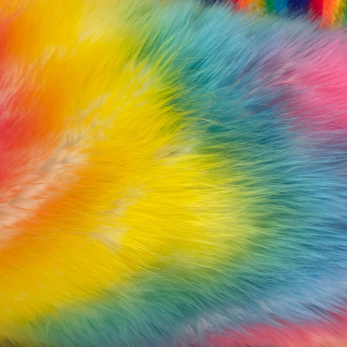 Thick Fur Fabric Colorful