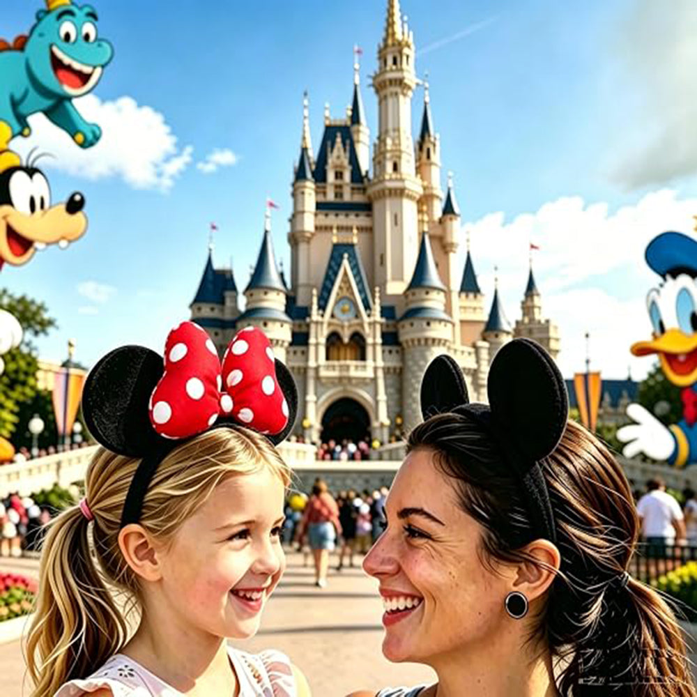 1 Pcs Handmade Ears Headband, Minnie Ears