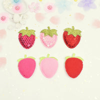 Wholesale 100pcs Padded Sequin Strawberry 1.5" Embellishment - U PICK