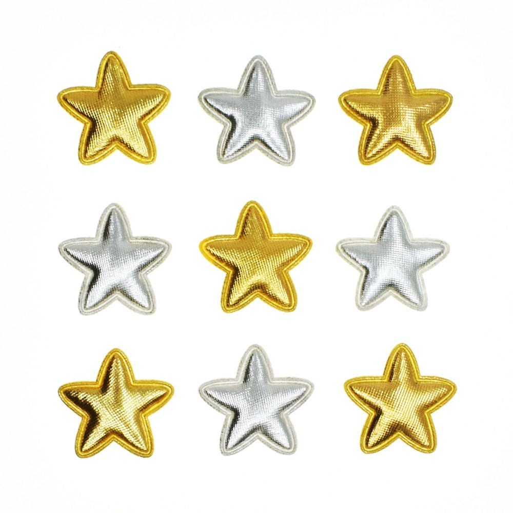 Wholesale 500pcs Padded PVC Star 1" Embellishment - U PICK