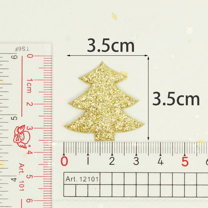 Wholesale 500pcs Padded Glitter Tree 1.5" Embellishment - U PICK