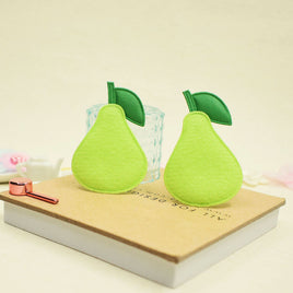 Wholesale 500pcs Padded Felt Avocado 1.5" Embellishment - Lime Green
