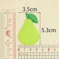 Wholesale 500pcs Padded Felt Avocado 1.5" Embellishment - Lime Green
