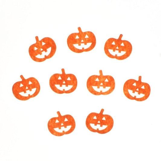 Wholesale 500pcs Padded Felt Pumpkin 1" Embellishment - Orange