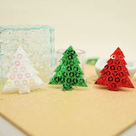 Wholesale 500pcs Padded Sequin Tree 1" Embellishment - U PICK