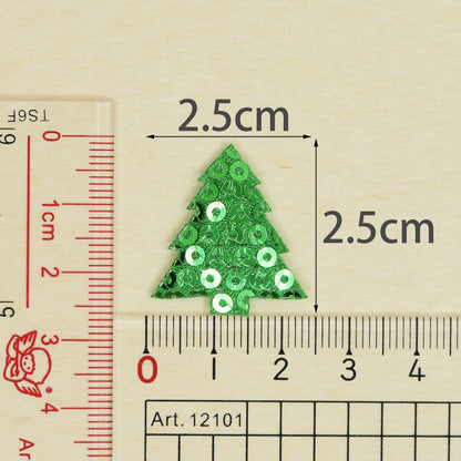 Wholesale 500pcs Padded Sequin Tree 1" Embellishment - U PICK