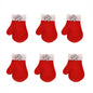 Wholesale 500pcs Padded Christmas Gloves 1.25" Embellishment - Red