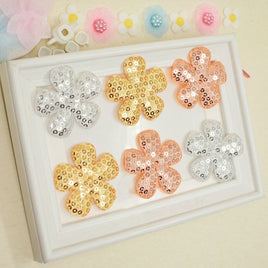 Wholesale 500pcs Padded Sequin Flower 1.5" Embellishment - U PICK