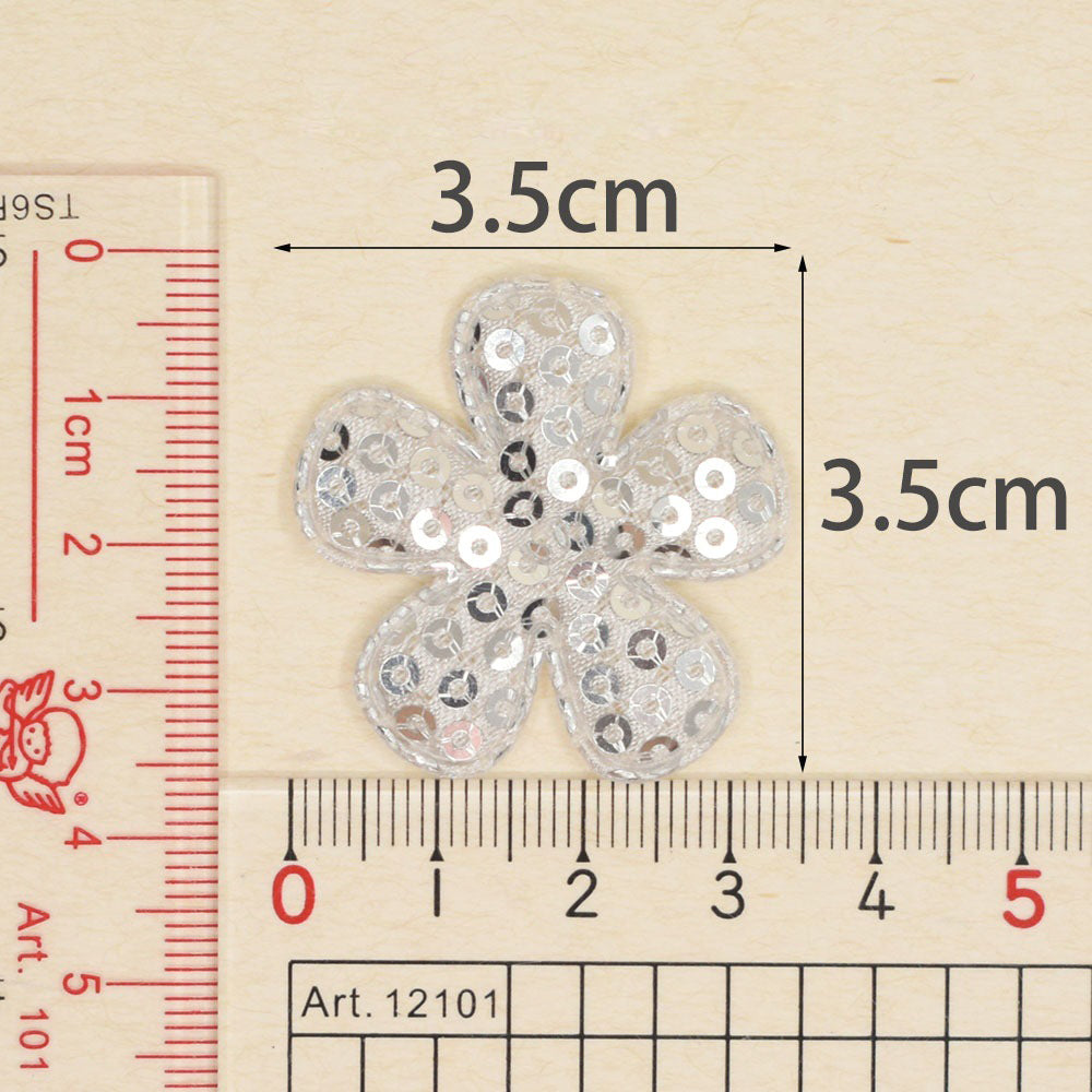 Wholesale 500pcs Padded Sequin Flower 1.5" Embellishment - U PICK