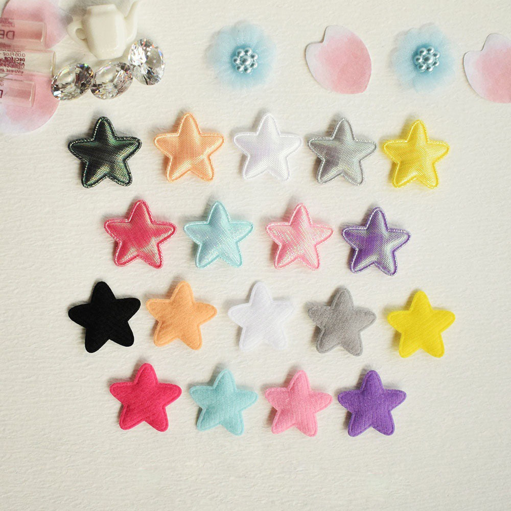Wholesale 500pcs Padded Shinny Star 1" Embellishment - U PICK