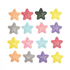 Wholesale 500pcs Padded Shinny Star 1" Embellishment - U PICK