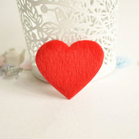 Wholesale 500pcs Padded Furry Heart 1.75" Embellishment - U PICK
