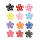 Wholesale 500pcs Padded Gingham Flower 1" Embellishment - U PICK