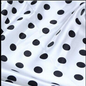 Charmeuse Bridal Satin Fabric Polka Dots by The Yard