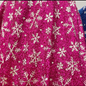 Sparkling Tinsel Lurex Fabric by The yard Seasonal Fabric-Hot Pink Snowflake