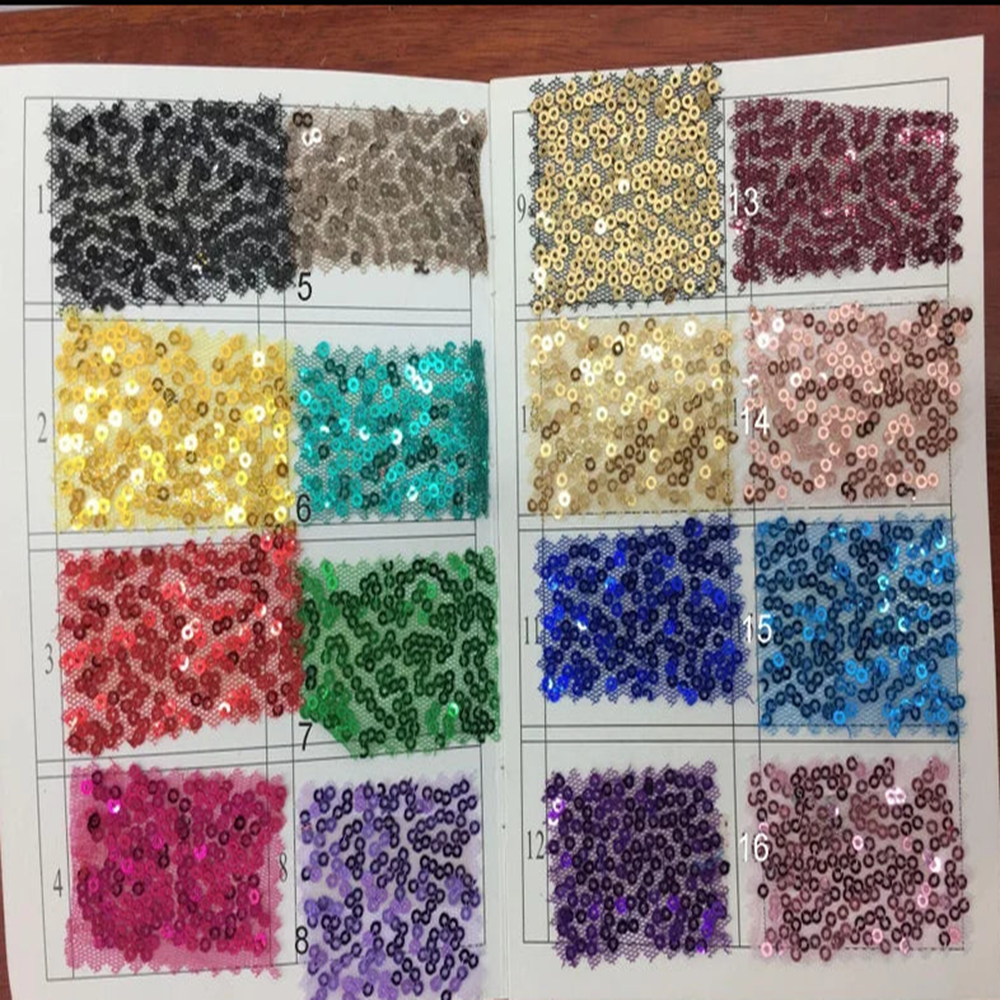 YYCRAFT Sequin & Mesh Fabric By the Yard-U PICK