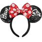 Sequin Mouse Ears Headband-Birthday Black