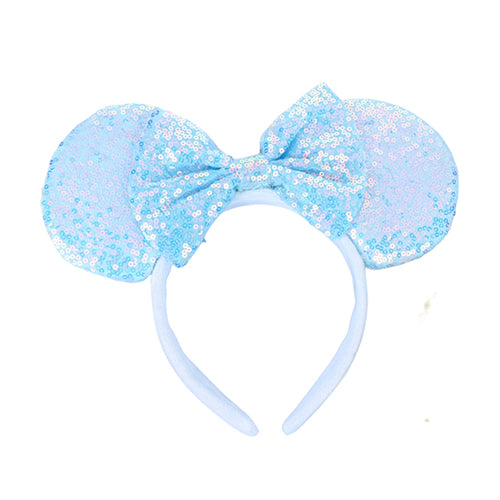 Sequin Mouse Ears Headband-Baby Blue