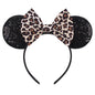 Sequin Mouse Ears Headband-Leopard