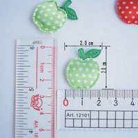 Wholesale 500pcs Padded Satin Apple 3/4" Dots Embellishment - U PICK