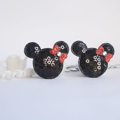 Wholesale 500pcs Padded Sequin Mouse W/Bow 1.5" Embellishment - U PICK