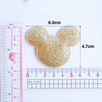 Wholesale 500pcs Padded Glitter Mouse 2.5" Embellishment - U PICK