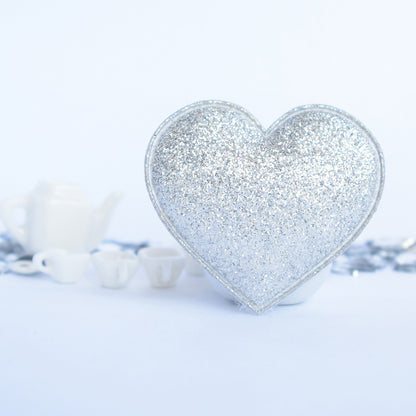 Wholesale 500pcs Padded Glitter Heart 1.5" Embellishment - U PICK
