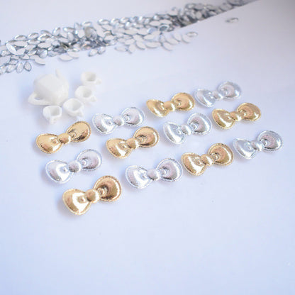 Wholesale 500pcs Padded PVC Mini Bow 15mm Embellishment - U PICK
