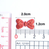 Wholesale 500pcs Padded Mini Glitter Bow 2CM Embellishment - U PICK