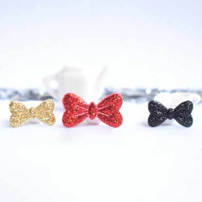 Wholesale 500pcs Padded Mini Glitter Bow 2CM Embellishment - U PICK