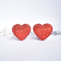 Wholesale 500pcs Padded Glitter Heart 1.5" Embellishment - U PICK