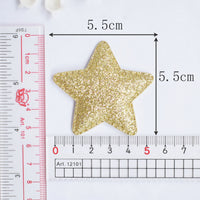 Wholesale 500pcs Padded Glitter Star 2.25" Embellishment - U PICK