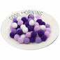 100pcs 1 inch Craft Pom Poms Balls - Purple Color Mix