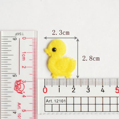 Wholesale 500pcs Padded Furry Duck 1" Embellishment - Yellow