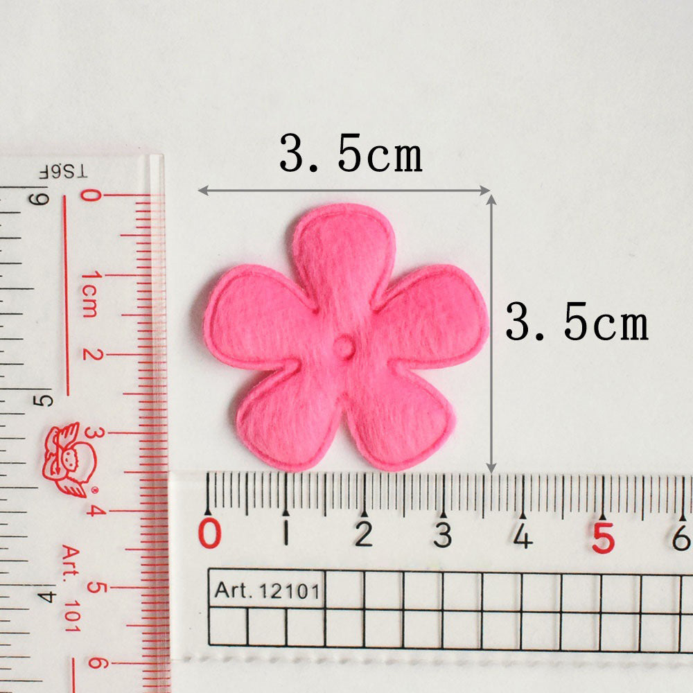 Wholesale 500pcs Padded Furry Flower 1.5" Embellishment - U PICK