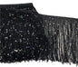 5 Yards Hoogram Sequin Chainette Tassel Fringe Trim 6 Inch