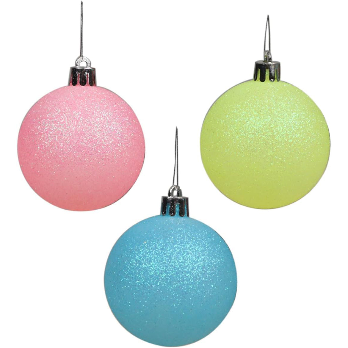 34ct Christmas Ball Ornaments 6CM for Xmas Tree Christmas Decorations Shatterproof Hooks Included-U Pick