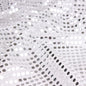 Dot Sequins On Metallic Mesh Fabric