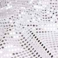 Dot Sequins On Metallic Mesh Fabric by The Yard Seasonal Fabric 43" Wide 1 Yard, Decoration, Backdrop-U Pick