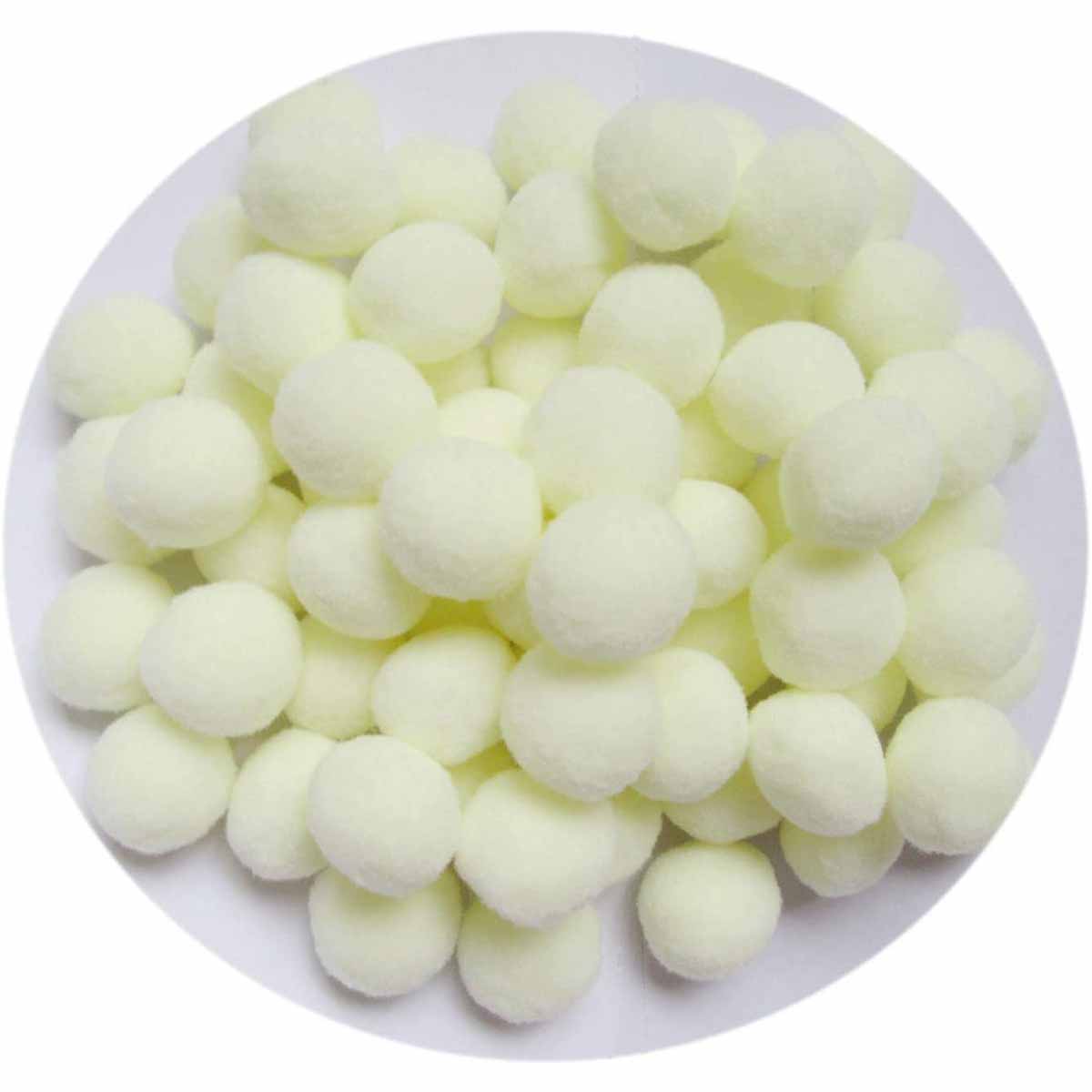 100pcs 1 inch Craft Pom Poms Balls - U Pick