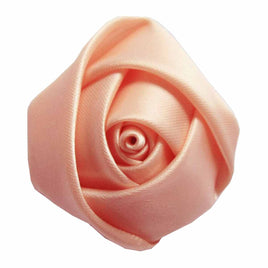 20pcs Satin Rose 2.5" - Peach
