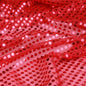 Dot Sequins On Metallic Mesh Fabric