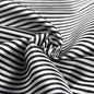 Stripe Satin Fabric by The Yard 58 Inch Purple/White