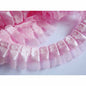 12y Satin Organza Lace Trim 1.5" - Pink